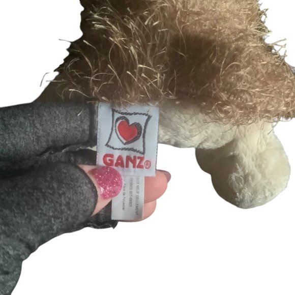 GANZ Cocker Spaniel Plush Dog Toy Shaggy Brown Cream 8.5” Webkinz NO CODE - Picture 4 of 7